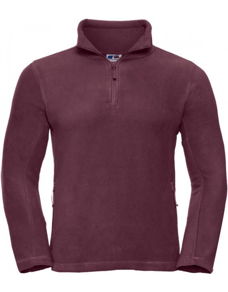 Pulover din fleece cu fermoar de 1/4 Russell